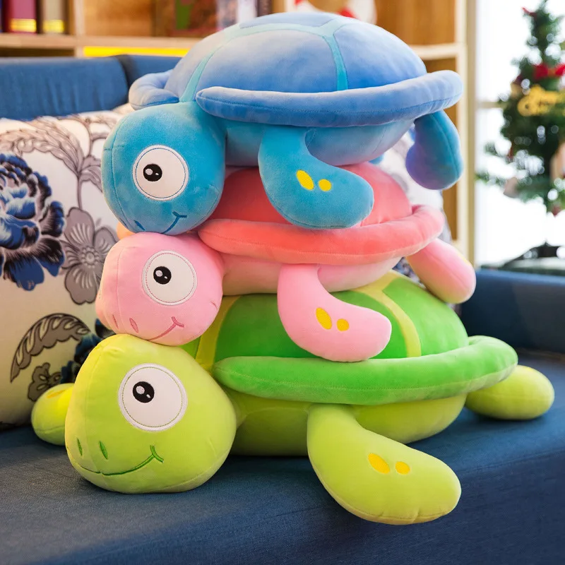 

Creative Software Turtle Pillow Color Bigeye Turtle Doll Plush Toys for a Girlfriend Gift Children Doll