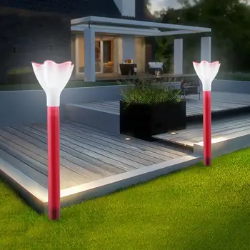 

Solar LED Waterproof IP65 Lawn Flower Lamp Earthing Energy Conservation Weatherability Garden Landscape Path Spike Spotlight