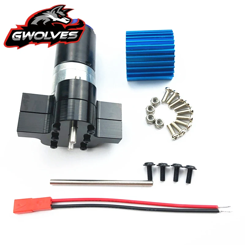 WPL 1/16 DIY Upgrade 6x6 RC Crawle Metal Metal transfer case with 380 motor for B14 B24 B16 B36 C14 C24 MN90 Q60 Q61RC parts 3