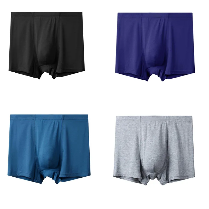 

Plus Size 13XL Underwear Men Modal Boxer Para Boxershorts 12XL Shorts Loose Soft Large size Oversized Breathable Underpants blue