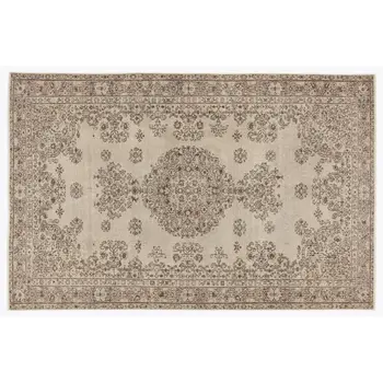 

Handmade Beige Vintage English English Area Rug 175x263 Cm-5'9''X8'8''