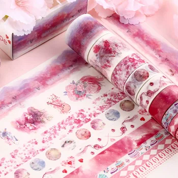 

10 Roll/Set Cute Japanese Small Fresh Tape Set DIY Masking Tape Supplies Scrapbooking Paper Stationery