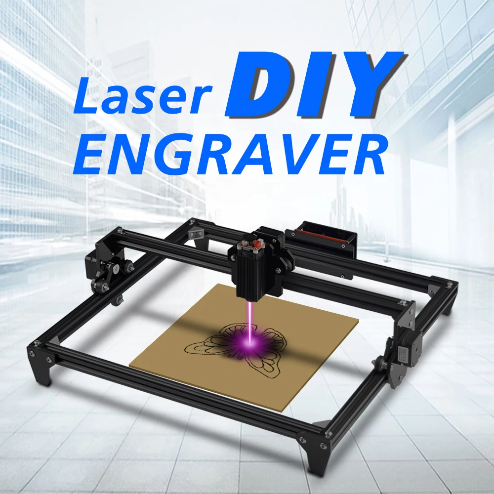 

30*40cm Mini 2500MW Blue CNC Laser Engraving Machine 2Axis DC 12V DIY Engraver Desktop Wood Router/Cutter/Printer + Laser