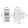 Two Groups Output Separate Control 7 Days Weekly Programmable 2 Channels Timer Switch Time Min. 1 Second Interval Clock Din Rail 5