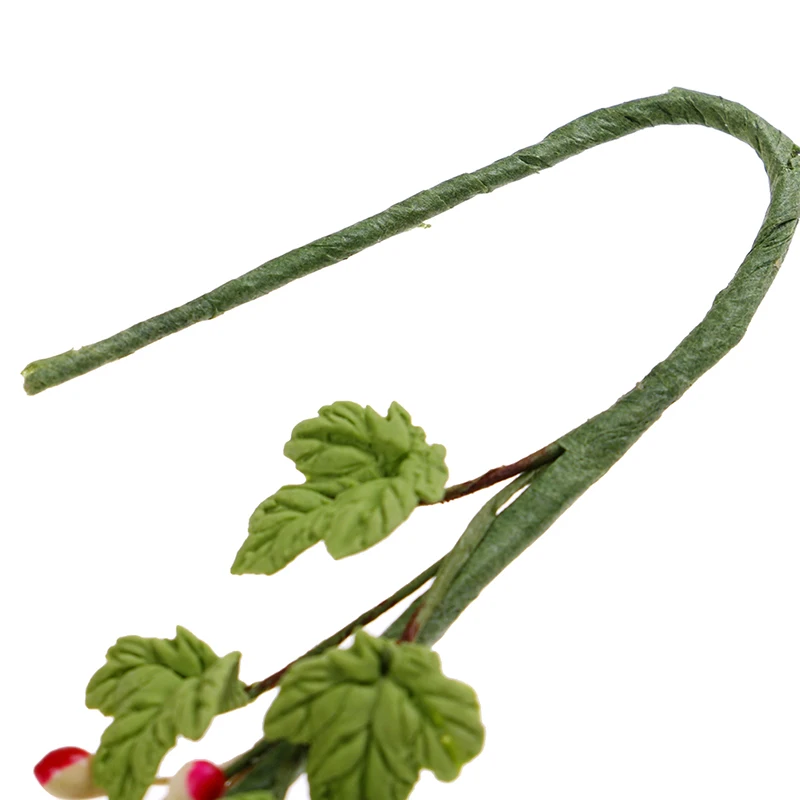 1/12 кукольный домик DIY Миниатюрный цветок кукольный дом Миниатюрный цветок лоза цветы ручная работа глина красочные милые скалолазание Роза ваттл