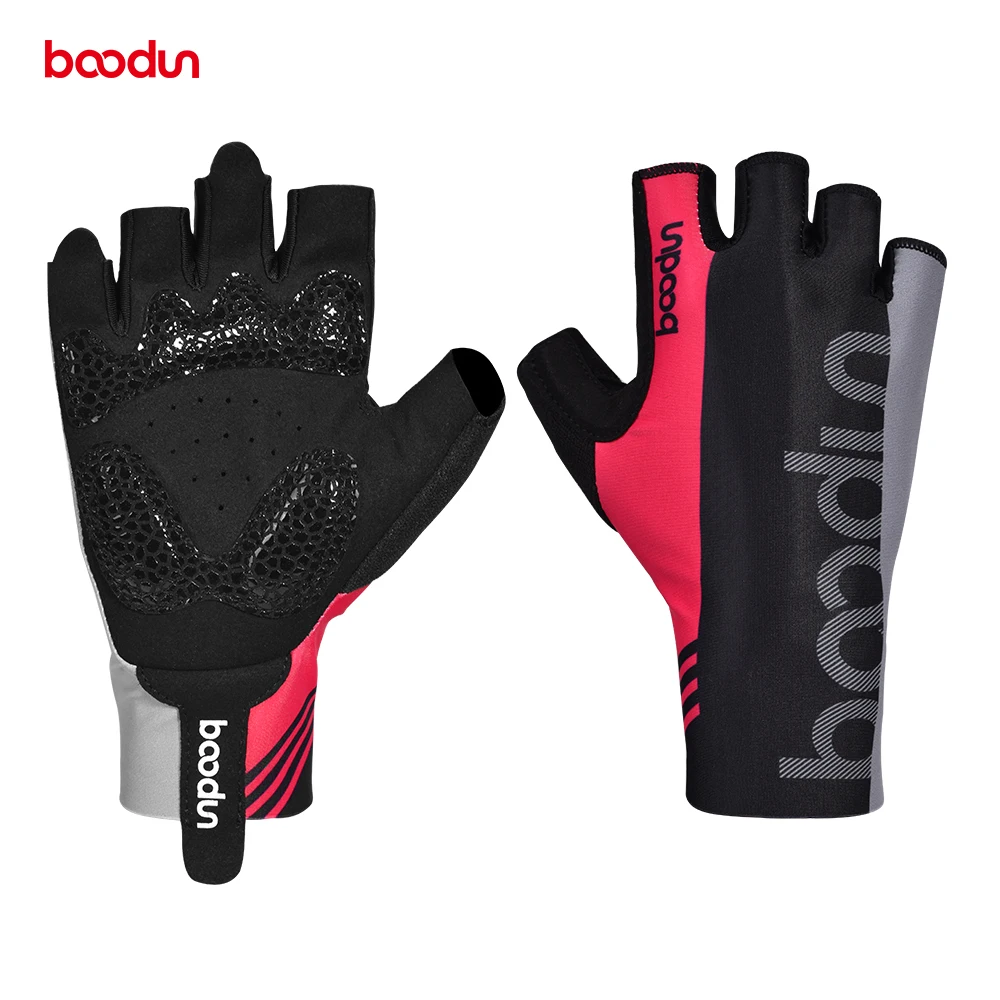 boodun Outdoor Half finger cycling gloves high-elastic Lycra Silicone non-slip palm riding moto men's tactical gloves fishing 59
