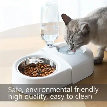 

Pet Cat Dogs Automatic Feeder Bowl Dogs Drinking Water Dispenser Bottle Kitten Bowls Slow Food Feeding Container Pet Supplies