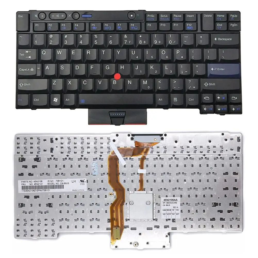 Запасные части для ноутбука клавиатура без подсветки для lenovo ThinkPad T410 T420 T510 T520 W510 W520 X220