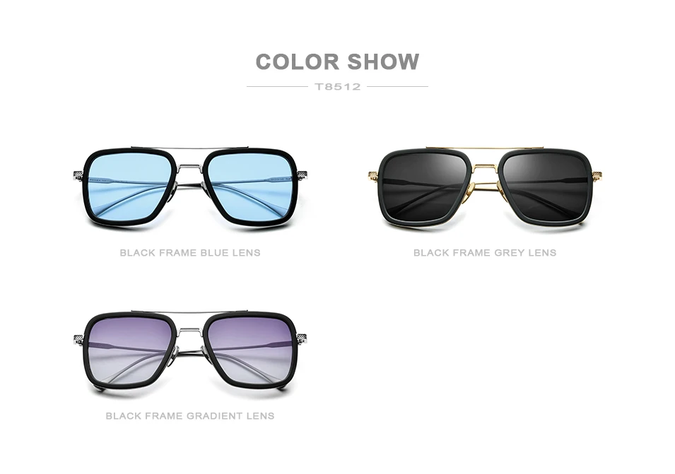 FONEX, поляризационные мужские солнцезащитные очки из чистого титана и ацетата, Tony Stark, высокое качество, Железный Паук, Эдит, солнцезащитные очки для женщин, 8512