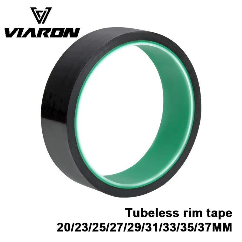 Bicycle Rim Tapes Bicycle Tubeless Tape VIARON Bicycle Tubeless Premium PET Rim Tapes 20/23/25/27/29/31/33/35mm*10m Width Anti-loosening Sealing Tire Pads