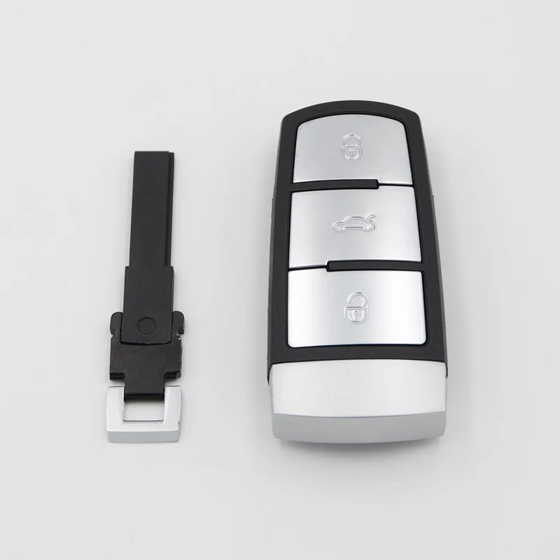 

3-кнопочный автомобильный БЕСКЛЮЧЕВОЙ умный дистанционный ключ оболочка для VW Passat B6 B7 B5 Magotan CC чехол для дистанционного ключа