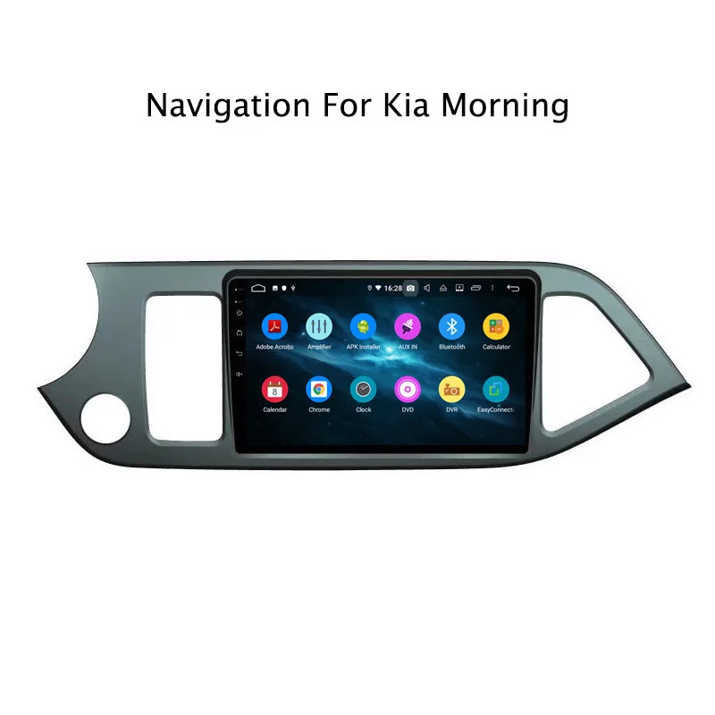 Excellent 9" Android Octa Core 4G RAM 32G ROM Car Radio Multimedia Player Navigation GPS For Kia Morning 2011 2012 2013 2014 2015 3