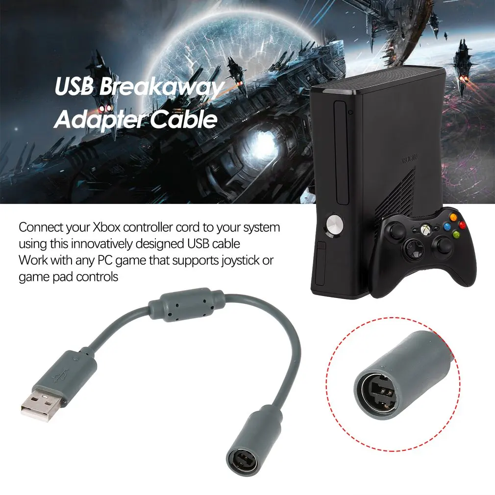 Mayitr 1 шт. 26 см USB конвертер кабель проводной ПК USB порт Кабель-адаптер для Xbox 360 проводной контроллер