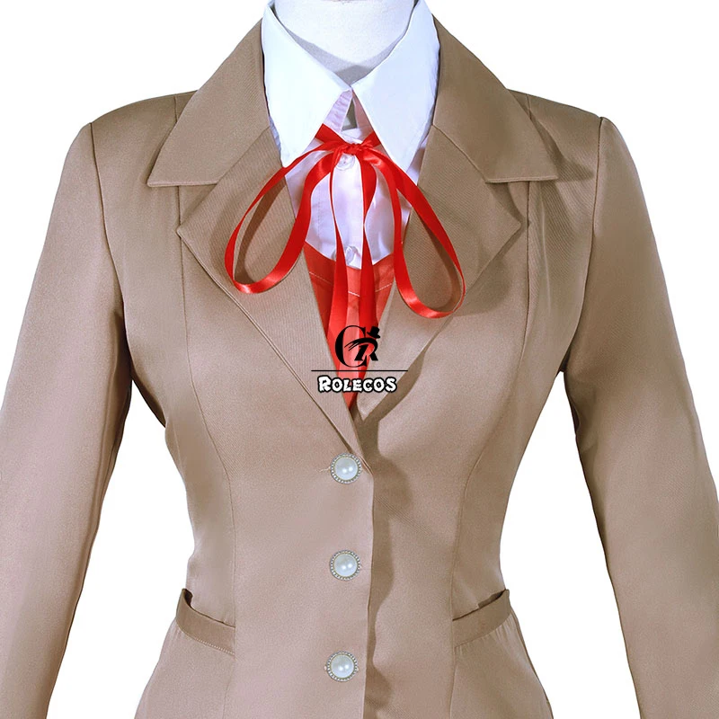 ROLECOS игра Doki Литературный клуб костюмы для косплея Sayori Yuri Natsuki Monika Косплей Костюм Школьная форма женский наряд
