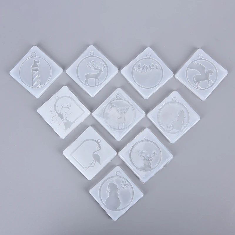 1 шт. силиконовые животные микс Стиль Плесень Смола форма для изготовления ювелирных изделий Подвеска из эпоксидной смолы DIY инструмент
