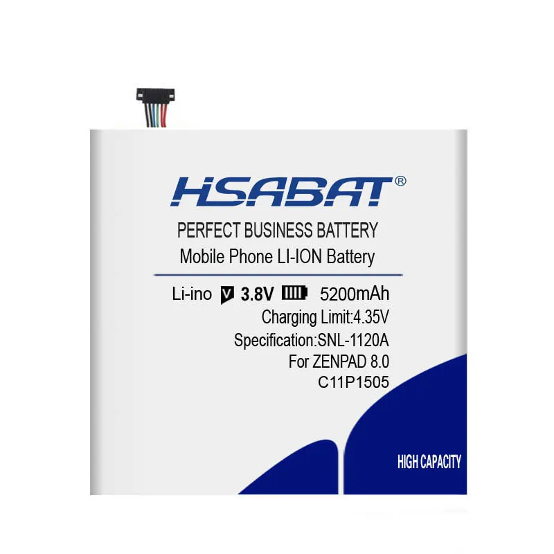 HSABAT 5200 мА/ч, C11P1505 Батарея для Asus ZenPad 8,0 Z380KL P024 Z380C P022 Z380CX