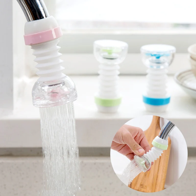 

MeyJig 1PC Kitchen Faucet Extender Water Saving Nozzle Faucet Connector 360 Degree Adjustable Shower Accessories