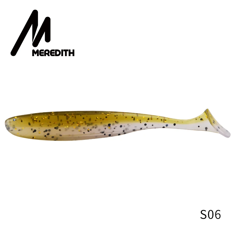 S06 MEREDITH 20 шт./партия 50 мм 0,88 г легкие рыболовные приманки, наживки силиконовые приманки мягкие приманки приводные мягкие приманки искусственные приманки - Цвет: S06