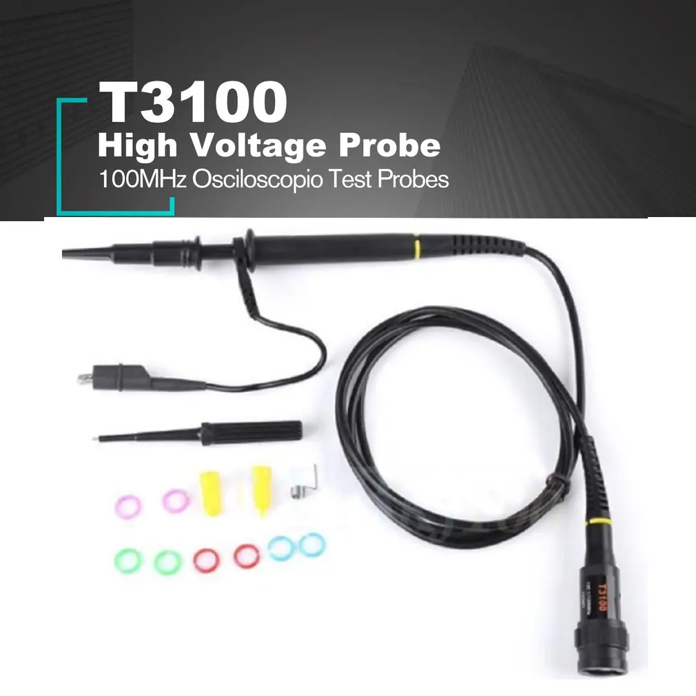 Hantek T3100 100:1 High Voltage Oscilloscope Probe 100MHz 2500V BNC Interface Osciloscopio Test Probes | Инструменты