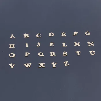 

Gold Color Small Letter Necklace Pendants DIY Initial Necklace Pendant Handmade Alphabet Letter Jewelry Accessories 5pcs Mixed