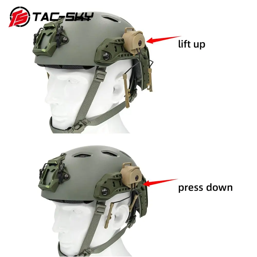  Military tactical Peltor helmet headset stand Fast Ops core helmet rail adapter comtac i ii iii ivT