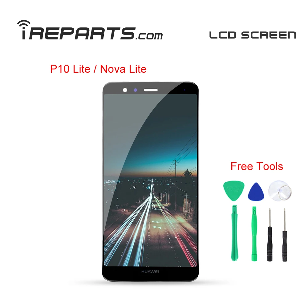 

IREPARTS LCD Replacement for Huawei P10 Lite Display and Touch Screen Nova Lite Panel Assembly + Fre Repair Tools