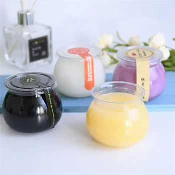 

50pcs High quality 180ml ice cream cup handmade DIY baking package pudding jelly yogurt fruit dessert plastic cups with lids