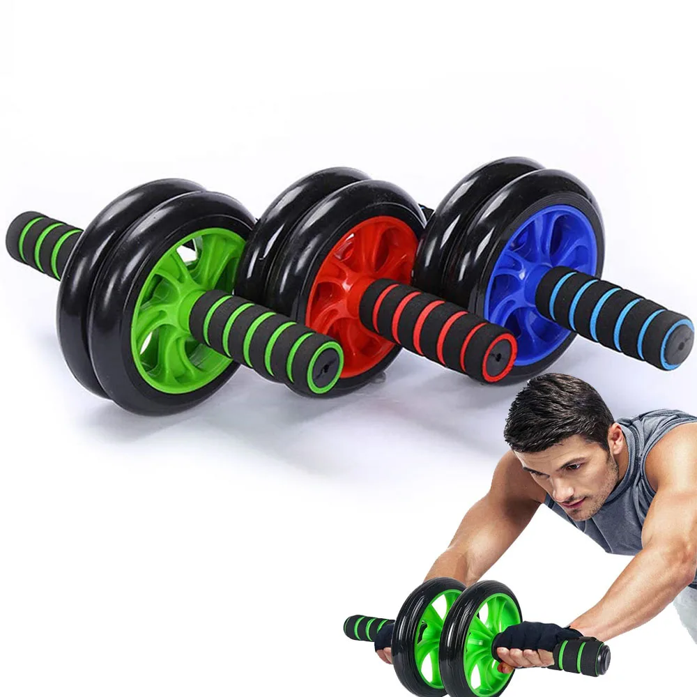 Double AB Roller Wheel Fitness Exercises Gym Equipment Abdominal Muscle Wheel 