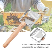 Пчеловодство Мед скраппер вилка для распечатывания медовых сот пчеловодческий мед расческа скребка из нержавеющей стали медовая скребка инструмент для пчеловода