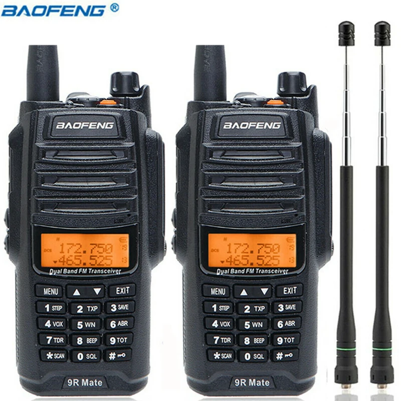 США в наличии 2 пакета Baofeng UV-9R Mate IP67 водонепроницаемый двухсторонний радио 10 Вт