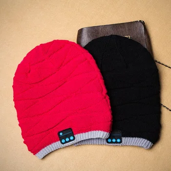 

Unisex Men Women Bluetooth o Music Beanie Hat Cap with Stereo Speaker Headphones Microphone Hands for Phone E2S New