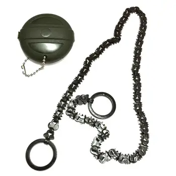 

Chain Saw Practical Portable Stainless Steel Black Mountaineering Outdoor Hiking Wire Saw Camping Emergency Survival Equipment