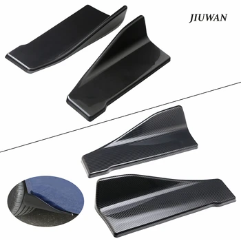 

1 Pair Universal Carbon Fiber Car Bumper Spoiler Rear Splitter Diffuser Wings Anti-crash modified Car Body Side Rocker Trim Kit