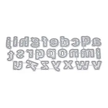 

Lowercase Letters Alphabet Metal Cutting Dies Stencil DIY Scrapbooking Album Stamp Paper Card Embossing Craft Decor GXMA