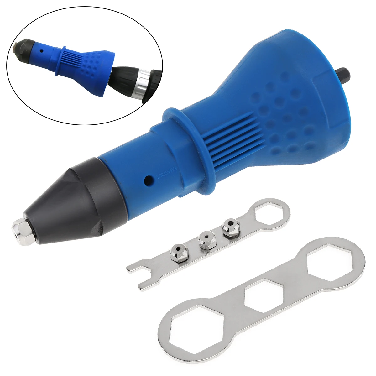 

Electric Rivet Gun Adapters Multifunction Riveting Tool Cordless Insert Nut Gun Electric Drill Adapter