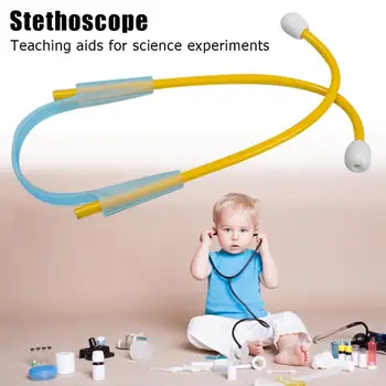 

Creative Homemade Kindergarten Stethoscope Kids Pretend Playing Toys Science Experiment Teaching Toys Random Color