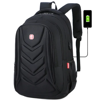 

Fashion new shell shell backpack male business computer bag out of leisure USB charging travel backpack