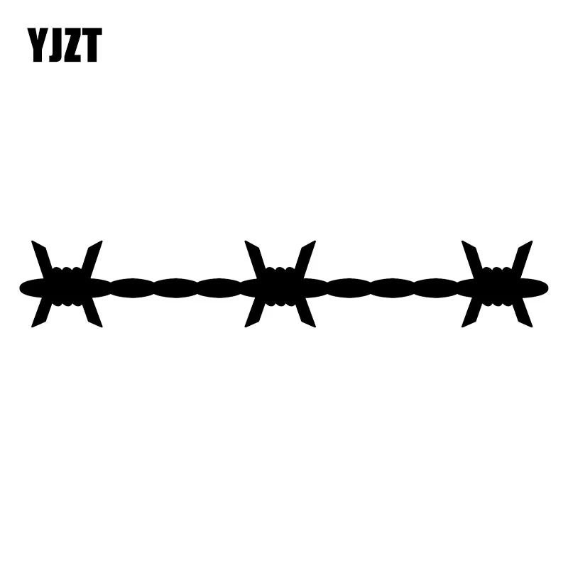 Yjzt 18x2.9cm Barbed Wire Creative Vinyl Car Sticker Bumper Decoration