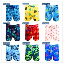 Большой бренд Brevile pullquin пляжные обшитые мужские шорты Черепашки купальники Фламинго морской купальник с изображением звезд полиэстер спандекс сексуальные шорты