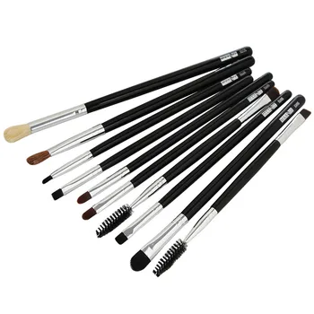 

10PCS Make Up Foundation brush Nylon eyeshadow eyebrow eyeliner soft Cosmetic Brushes Eye Shadow pinceis de maquiagem j319