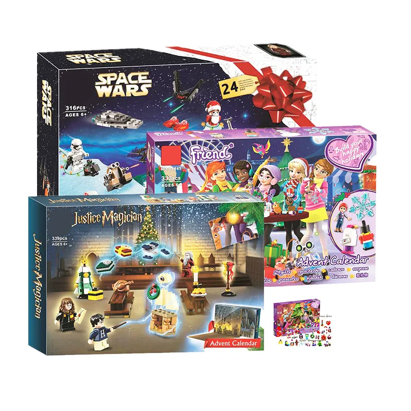 

WIth Box Compatible with Legoinglys Friends Advent Calendar Building Blocks Bricks Toys DIY for Girls XMAS Gifts 41326