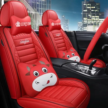 

Full Coverage Eco-leather auto seats covers PU Leather Car Seat Covers for kia carens ceed cerato forte k3 k5 k7 mohave