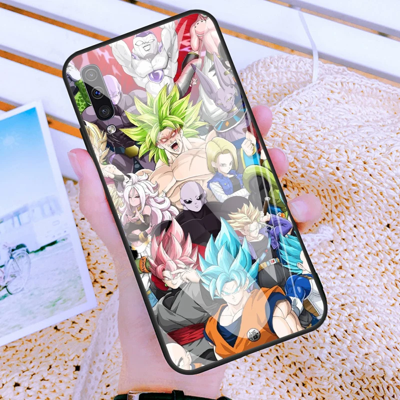 Dragon Ball стекло чехол для телефона для galaxy Note 8, 9, 10, плюс S8 S9 S10E по индивидуальному заказу Гоку чехол для телефона для sumsung A10 20 30 40 50 60 70 чехол - Цвет: 80593