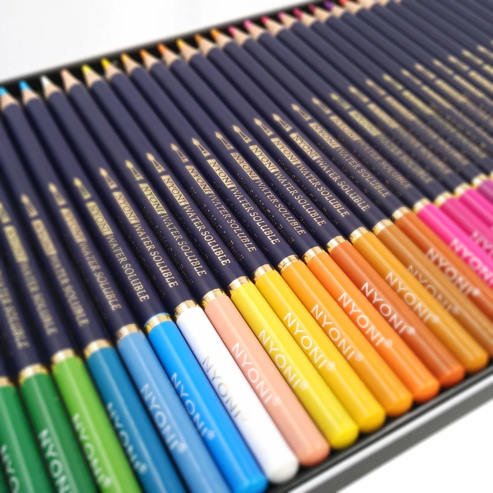 Artist 72 Watercolor Pencils 12 24 36 48 100 lapices de colores  profesionales dibujo Water soluble