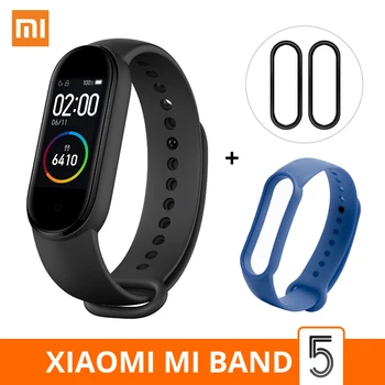 

Xiaomi Mi Band 5 Smart Bracelet AMOLED Screen Waterproof luetooth Sport Smart Band Miband 5 Smartband Fitness Traker