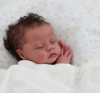 NPK 18inch Reborn Doll Kit Delilah Lifeike fresh color Soft DIY Doll Parts 1