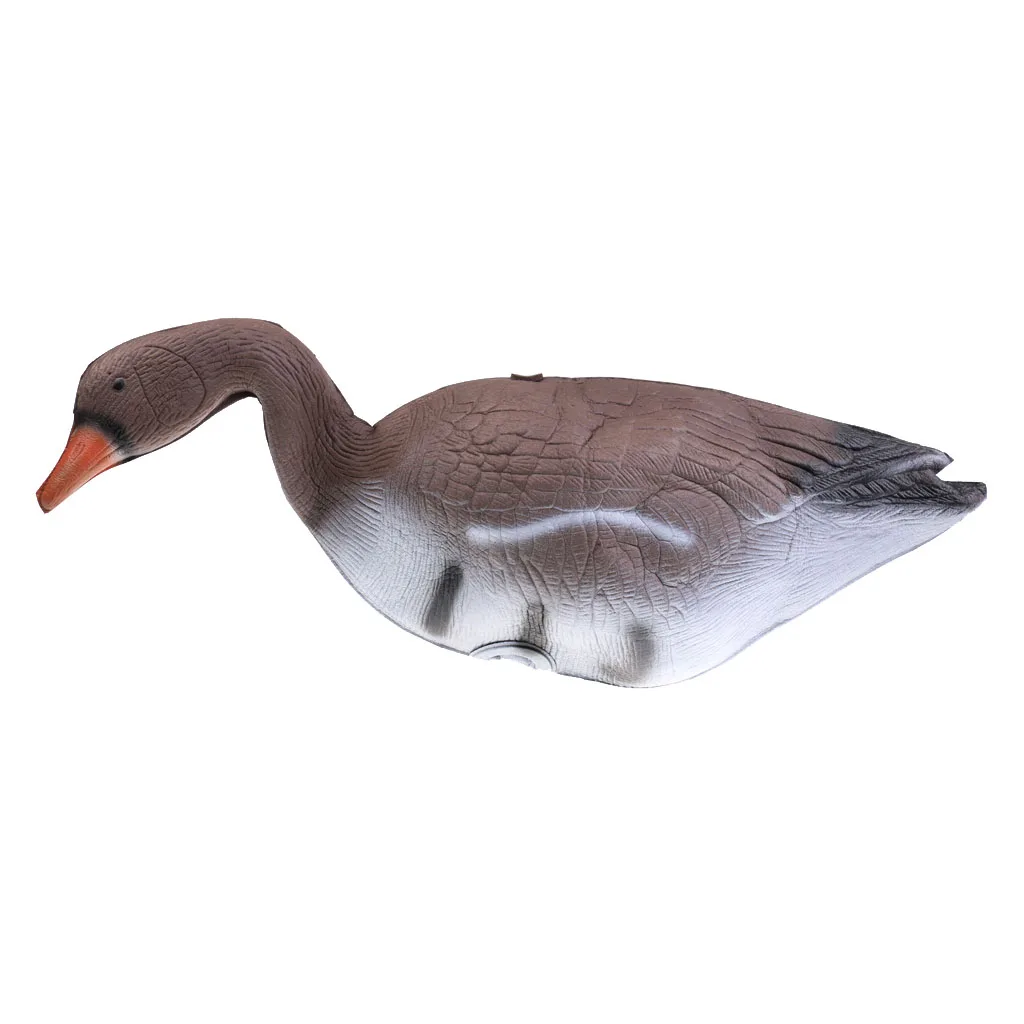 2pcs Lifelike Goose Decoy Floating Hunting Bait Lure Shooting Target for Garden Decoration, Farm Pests Scarer Scarecrow