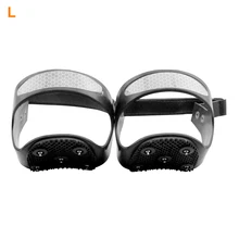 5 зубов открытый Тяговый спортивный аксессуар шипы кошки Противоскользящие универсальные зимние безопасные Лыжные прогулки со светоотражающей полосой