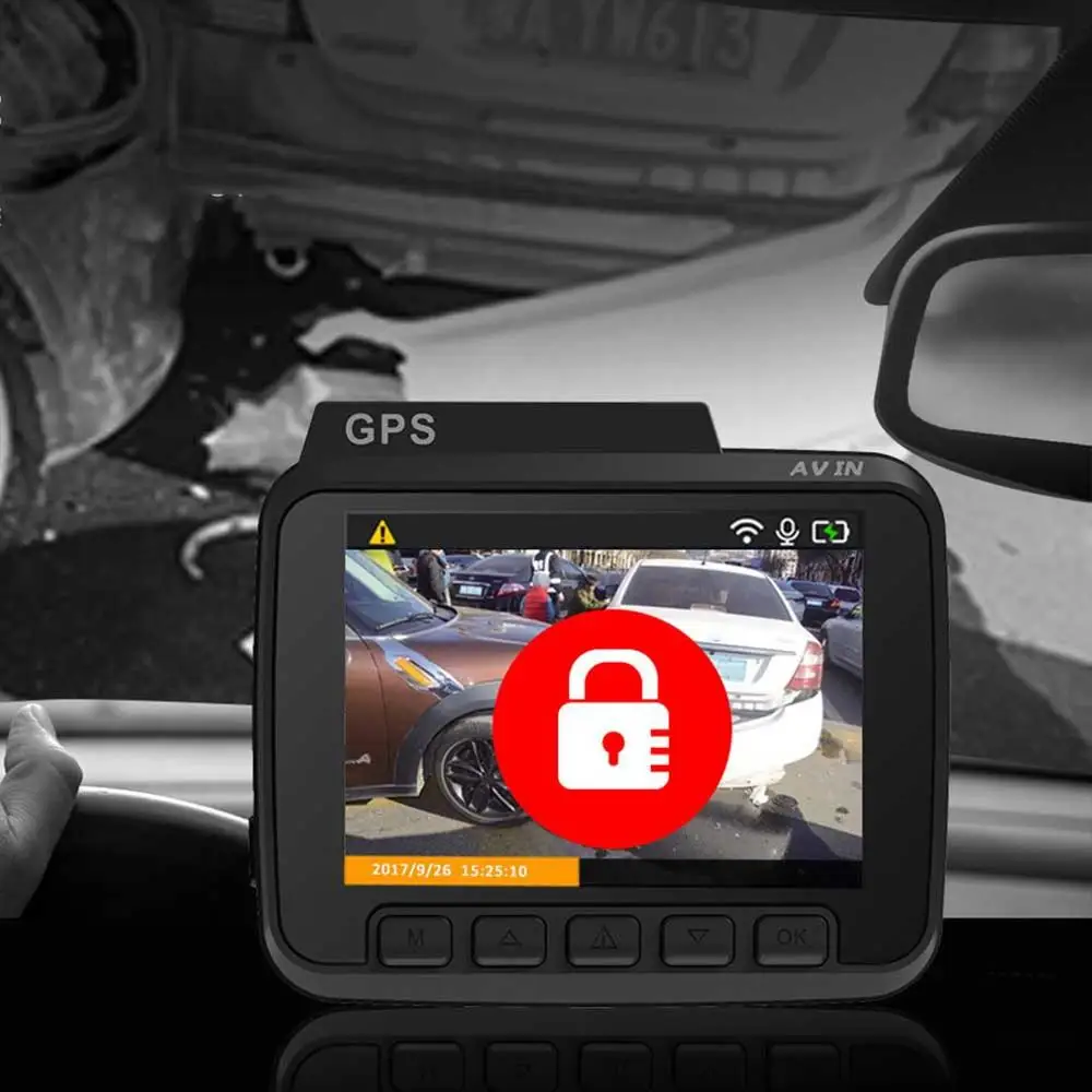 Gs63H 4K Встроенный Gps Wifi Автомобильный видеорегистратор для транспорта, с двумя объективами камера заднего вида видеокамера видеорегистратор ночного видения