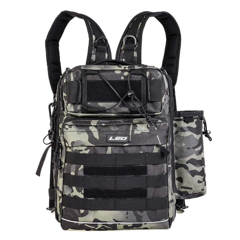 LEO Fishing Storage Bag Large Capacity Outdoor Multifunctional Double Shoulder Single Dual-Use Backpacks | Спорт и развлечения